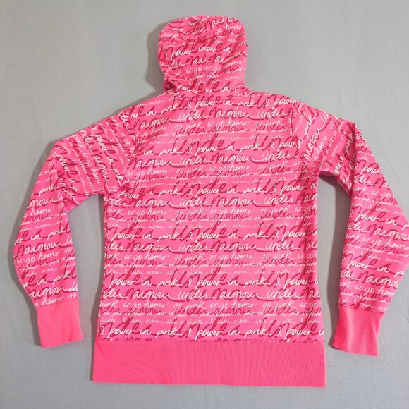 Under Armour Hoodie women's size M semi fitted pink colour with graphic design - Picture 4 of 11